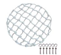 Filet Rond De Couverture De Trou d'homme, Filet De Sécurité pour Couvercle De Regard D'égout Couvercle De Colonne Montante De Fosse Septique en Maille, Filet Anti-Chute