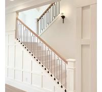 Filet Securite Enfant 100 x 130 cm Résistant Aux Intempéries, Solide et Réglable, et Aux Tractions, Balustrade Escalier Filet, Filets Protections Escaliers pour Les Bébés, Blanc