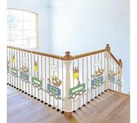 Filet Securite Enfant 65 x 160 cm Résistant Aux Intempéries, Solide et Réglable, et Aux Tractions, Filet de Sécurité pour Garde-Corps, Filets Escalier pour Les Bébés, B