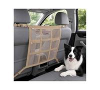 Filet Séparation Chien pour Jaguar F-Pace 2016-2025, Grille | Protection Voiture Rangement Filet Crochets Métalliques Coffre Organisateur Barrière Sangles Réglables Sécurité Maille Poches