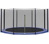 Filet Trampoline Ø 366 cm 8 Barres, Filet Remplacement de Sécurité pour Trampoline 366 cm 8 Barres, Filet de Protection Résistant aux UV avec Fermeture Éclair, Couleur Noir