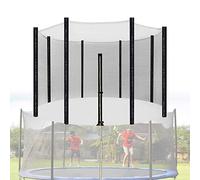 Filet Trampoline 305 8 Barres, Filet De SéCurité Remplacement pour Trampoline Exterieur Enfant, Filet Trampoline De Rechange avec 3 boucles de sécurité,Aux Uv , Trempoline ExtéRieur Filet Securite