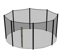 Filet Trampoline 430cm - 8 Barres - Hauteur 180 cm - Fourreau Extérieur