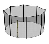 Filet Trampoline 4m à 390cm - 8 Barres - Hauteur 180 cm - Fourreau Extérieur