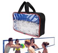 Filet Volley Piscine 450 x 90 cm, Pool Volleyball Replacement Net Réglable en PE Résistant et Imperméable, Filet Portable Anti-Déchirure avec Sac de Transport pour Piscine Jardin Plage Jeux Extérieurs