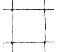 Filet volley scolaire 9x0.80M PE câblé 2mm simple maille 100 Emdé Noir TU
