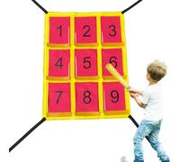 Filet Zone De Strike Baseball - Cible de Lancer Numérotée pour la Pratique de Softball | Filet d'Entraînement de Batte pour Baseball Golf au Garage Jardin Camping Arrière-Cour