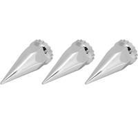 filetage chromé de 33 mm avec écrou à col de cygne, couvercle en plastique, vis antirouille à bride sur capuchon pour remorque de camion