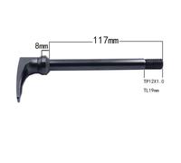 Filetage D'axe De Bicyclette De Route P1.0 100x12mm, Noir Pour Bmc Cube