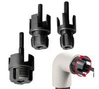 Filetage de Tuyau pour Perceuse Équipement à double extrémité 1/2 pouce | 2 Outils de Filetage pour Perceuse Électrique pour propriétaires plombiers réparation maison salle d