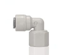 Filetage femelle 1/4 ''NPT-1/4'' OD Tube RO eau connecteur rapide coude jonction serrée Double étanchéité PE raccord de tuyau ERBER