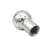 Filetage femelle B*SP 1/2" 3/4" 1" Tête sphérique de nettoyage en acier inoxydable SUS304 Raccord de lavage par pulvérisation fixe CIP Homebrew Sanitaire DN15 20(1")
