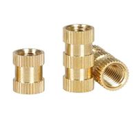 Filetage femelle moleté à enfoncer à chaud, Écrous d'insertion thermofusibles en laiton M3 M4 for imprimante 3D, ordinateur portable, PCB, plusieurs tailles, paquet de 20 à 50 pièces(M4x10x6 (30pcs))
