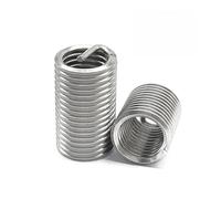Filetage fin en acier inoxydable M6 - M16 304, 2 à 10 pièces, insertion de filetage de fil d'hélicoptère, douille de vis, réparation filetée de haute qualité(1.5D,M16x1.5-2pcs)