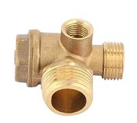 Filetage Mâle à 3 Voies, Connecteur de Tube de Clapet Anti-Retour de Compresseur pour le Raccordement de Tuyaux et Compresseurs d'Air 20 * 16 * 10mm