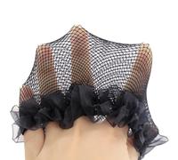 Filets à Chignon Invisibles Set de Set, Noirs Lot de 5, pour Cheveux | Maille et Tissu, Style Élégant et Discret, pour Danse, Spectacles Scolaires, Chignons Longs
