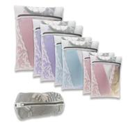 Filets à Linge pour Machine à Laver,8 Pcs Sacs à Linge en Maille Réutilisable Sac Filet De Lavage avec Fermeture éclair pour Chemisier Délicat, Bonneterie, Sous-vêtements, Soutien-gorge, Lingerie