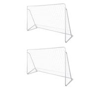 Filets De But De Football Acier 2 Pcs 240x90x150 Cm