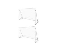 vidaXL Filets de buts de football 2 pièces 240 x 90 x 150 cm acier