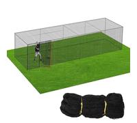 Filets de cage de frappeur de baseball, filet de cage de baseball et de softball, ensemble d'outils d'entraînement de frappe de baseball dans le jardin, filet d'entraînement de frappe(8x8x20ft)