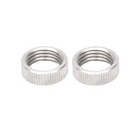 Filets de levage de marchandises, Paquet de 10 écrous ronds moletés argentés à filetage fin M6 M20 en acier inoxydable 304(M20x1.5)