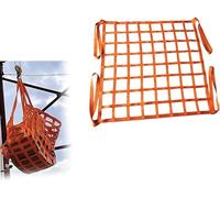 Filets de Levage de sécurité en Polyester, Le Filet de Levage Cargaison Mesure 1x1m à 4x4m, Charge 300kg 3,5t(2 X 2M/Mesh 20cm/Load 3.5t)