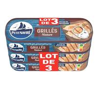 Filets de maquereau grillés natures,3 x 330 g