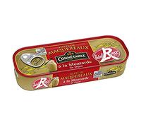Filets de Maquereaux à la Moutarde de Dijon CONNETABLE - Découvrez un Plat de Poisson Rouge 169g Raffiné en Conserve, Idéal pour Epicerie Salée. - Le Lot De 3