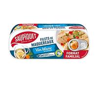 SAUPIQUET Filets de maquereaux vin blanc et aromates - 235 g