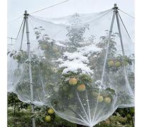 Filets de Protection des Plantes, White 0.5cm Mesh Hail and Bird Netting for Vegetables Fruits Garden Multiple Sizes(10x10m)