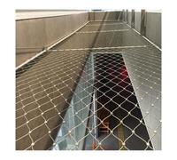Filets de protection, Rouleau de filet corde métallique, tissage précision, forte capacité charge, protection sécurité, flexible(9 * 1.5m/29.5 * 4.9ft)
