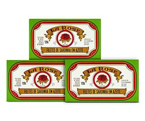 Filets de sarde à l'huile d'olive | 3 x 120 g | La rose | Ramirez | Portugal