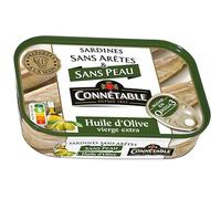Filets de Sardines huile d’olive 1/5 - Connetable sardines sans peau sans aretes mise en boite a la main en Bretagne