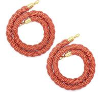 Filets de sécurité pour chargement, corde de jute robuste, corde de protection pour enfants, cordes de barrière de file d'attente avec crochets, paquet de 2 (D 90 cm/3 pi) - Cordes de poteau