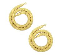 Filets de sécurité pour chargement, corde en jute robuste, corde de protection enfant, cordes de barrière de file d'attente avec crochets, lot de 2 (C 250 cm/8 pi) - Idéal pour la gestion de