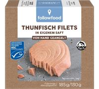Filets de thon - naturel propre jus 185g