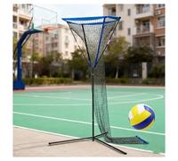 Filets de Volley-Ball Filet de Volley-Ball, Hauteur réglable de 2,3 à 3,5 m avec Cordon de Serrage, Station de Filet Portable for l'intérieur, l'extérieur, Les Sports Scolaires(Blue)