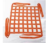 Filets Plats en Polyester - Sangles de manutention Robustes, Filet élastiques pour Charges Lourdes, Filets de Quai pour la Construction de bâtiments(4 X 4M/Mesh 15cm/Load 2.5t)