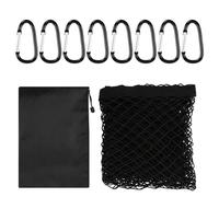 Filets pour Auto Filet De Chargement pour Camionnette 4,10' X 3,80' Extensible Jusqu'à 7,0' X 6,5', Toit en Maille Robuste avec 8 Mousquetons Métalliques Filet pour Coffre Voiture