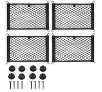 Filets pour Auto Filet De Rangement Universel en Maille pour Voiture Filet De Rangement Extensible pour Poche Autocollant Mural Pochette De Rangement Filet de Rangement Voiture