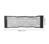Filets pour auto Filet Rangement Coffre Arrière Filet Élastique Siège Autocollant Magique Sac Rangement En Maille Organisateur Sac Arrière Siège Livraison Gratuite Filet pour Coffre Voiture(80 x 25cm)