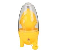 Fileur d'œufs manuel en plastique avec corde de traction, agitateur blanc et jaune pour faire des œufs durs dorés