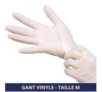 FILFA FRANCE - Gant vinyle non poudré - Transparent - Taille M - x100