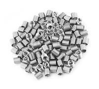 FILFEEL 100 Pièces Inserts Filetés en Acier Inoxydable 304, Inserts de Vis à Bobine Hélicoïdale M8 X 1,25 X 2D pour Aluminium Magnésium, avec Résistance de Connexion Améliorée et