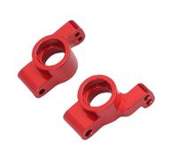 FILFEEL 2 Pièces/Coupelles de Direction Arrière RC à l'échelle 24 - Coupelles de Direction de Remplacement Gauche et Droite en Alliage d'aluminium Usinées CNC pour Voiture RC - durabilité et (Rouge)