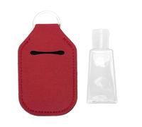 FILFEEL 20 Pièces Bouteille de Voyage Vide Porte-clés Bouteilles Compressibles Rechargeables 30 Ml Anti-fuite avec Capuchon Rabattable et Mousqueton pour Articles de Toilette Camp (BROWN)
