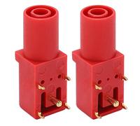 FILFEEL 2pcs Panneau PCB Panneau 4 Mm Bonne conductivité Sécurité Banana Banane Pobite Multimers Test de Tension (rouge)