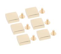 FILFEEL 30 Jeux de Rivets à Vis Carrés élégants avec Vis Filetées pour des Projets Artisanaux élégants de Sacs à Main et de Chaussures (GOLD)