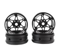 FILFEEL 4 Pièces 0,9 Pouces Jantes de Moyeu de Roue en Fibre de Carbone pour SCX10 D90 Capra /10 RC Crawler - Beadlock Léger - Moyeu en Alliage d'aluminium avec Finition électrophorétique et