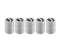 FILFEEL 50pcs Inserts Filetés en Acier Inoxydable 304, Inserts de Fil à Vis Hélicoïdaux en Acier M6 X 1,0 X 3D pour Aluminium Magnésium, avec Résistance de Connexion Améliorée,